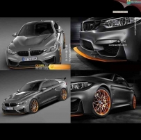 宝马M4跑车C4D模型 BMW M4 GTS 2016 含贴图 含材质