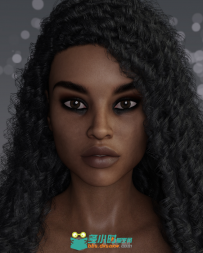 适用多种妆的黑人女性3D模型合集