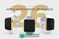 applewatch多款式多彩展示PSD模板Watch Mock Ups Bundle
