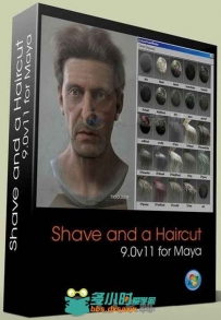 JoeAlter Shave A Haircut头发毛皮Maya插件V9.0v11版 JoeAlter Shave and a Haircu...