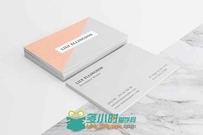 简洁双色商务名片Lily-Business-Card