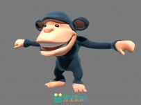 Q版黑猩猩3D模型