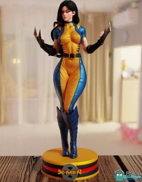 X23《X战警》影视动漫角色雕塑3D打印模型