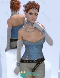 古典精致时尚的女性珍珠首饰3D模型合辑