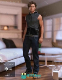 帅气的街头男士角色3D模型合辑