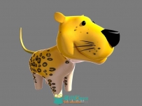 Q版美洲豹3D模型