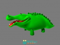 Q版鳄鱼3D模型