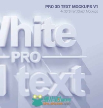 专业三维字体特效PSD模板 Graphicriver Pro 3D Text Mockups V1 10911811
