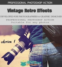 复古效果图像调色PS动作GraphicRiver - Vintage Retro Effects 10784539
