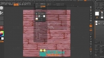 Zbrush木质纹理实例制作视频教程 CUBEBRUSH STYLIZED WOODEN PLANKS TILEABLE TEXT...