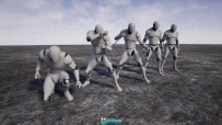 159组双匕首战斗动画Unreal Engine游戏素材资源