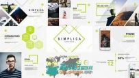 现代简洁的公司商务展示幻灯片企业宣传AE模板Videohive Simplica Business Templa...