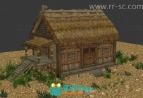 一个别致的小木屋3D模型