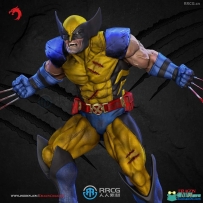 金刚狼战斗姿势《X战警》动漫角色雕刻手办3D打印模型