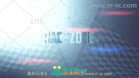 炫酷体育赛区标题设计展示幻灯片AE模板 Race Zone Title Design