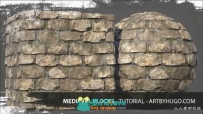 中世纪石砖贴图材质实例制作视频教程 STEAM MEDIEVAL BLOCKS SUBSTANCE DESIGNER T...