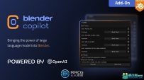 Blender Copilot将ChatGPT转换成可理解执行代码高效流程Blender