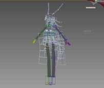 美女武士二次元高模 带绑定3D模型