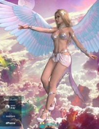 战斗天使服饰翅膀装扮3D模型