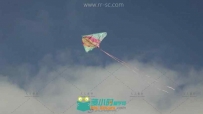 空中高飞的风筝高清实拍视频素材