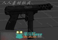半自动英特拉泰克TEC-9冲锋枪3D模型