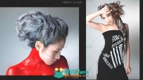 美发店美发师定造型宣传片高清实拍视频素材