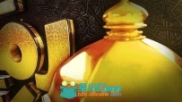 高贵华丽的伊斯兰教斋月节日视频开场AE模板 Videohive Ramadan Goldish Ope...