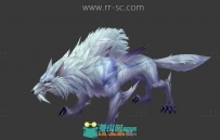 凶恶的白狼3D模型