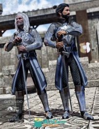 中世纪男性骑士帅气铠甲3D模型合辑