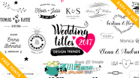 浪漫优雅婚礼主题标题排版动画展示幻灯片AE模板 Videohive Wedding Titles 16778091