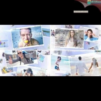 空间回忆相册婚礼照片动画片头AE模板