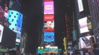 美国时代广场商业广告转场高清实拍视频素材
