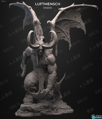 伊利丹魔兽争霸游戏角色雕塑3D打印模型