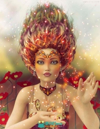 仙女精灵美人鱼神话角色奇幻发型3D模型合集