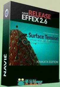 Navie Effex Krakatoa流体动画C4D插件V2.70.72版 Navie Effex and Effex Krakatoa ...