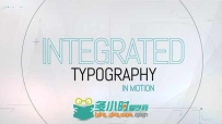 科技集成包装动画AE模板 Videohive Integrated Typography 9861533