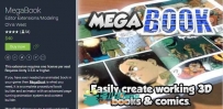 Unity 连环画杂志书代码编辑 MegaBook 1.33 unity3d asset