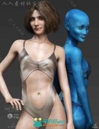 魅力四射的梦幻外星人女孩3D模型合辑