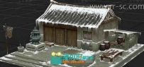雪地药店3D模型