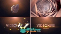 震撼旋转菱形Logo演绎动画AE模板 Videohive Cinematic Tunnel Logo Text Reveal 87...