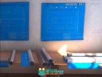 房间完整照明场和景蓝图工具道具3D模型U