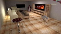 maya房间场景Living room 3D模型
