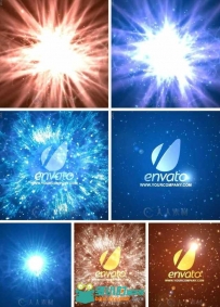 超炫能量爆炸Logo演绎动画AE模板 Videohive Energetic Logo Revealer 5718881