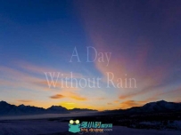 雨过天晴的山脉日落日出实拍视频素材
