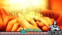 文字排版包装动画AE模板 Videohive Save The Date Typography 4507764 Project for...