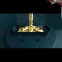 液体铸造金色标志动画 展示AE模板