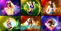 时尚多彩的流体彩带人物介绍幻灯片视频包装AE模板Videohive Colorful Fashion Int...