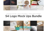 54款文字LOGO合辑展示PSD模板54 Logo Mock Ups - Bundle