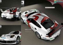 汽车3D模型 2013款保时捷911 Carrera（991）RSR 3dmax.c4d.obj等格式