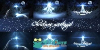 夜晚神奇粒子魔法圣诞节问候开场AE模板 Videohive Christmas Greetings v6